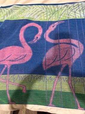 Original Ipanama Cotton Pink Flamingo Beach Towel